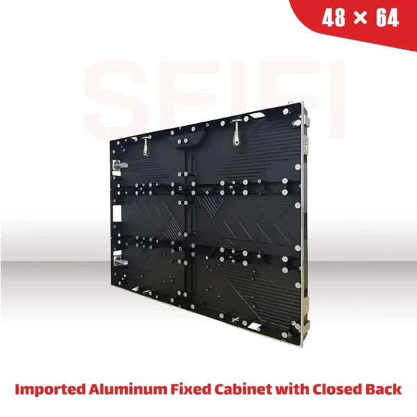 کابینت آلومینیومی وارداتی فیکس پشت بسته 64*48