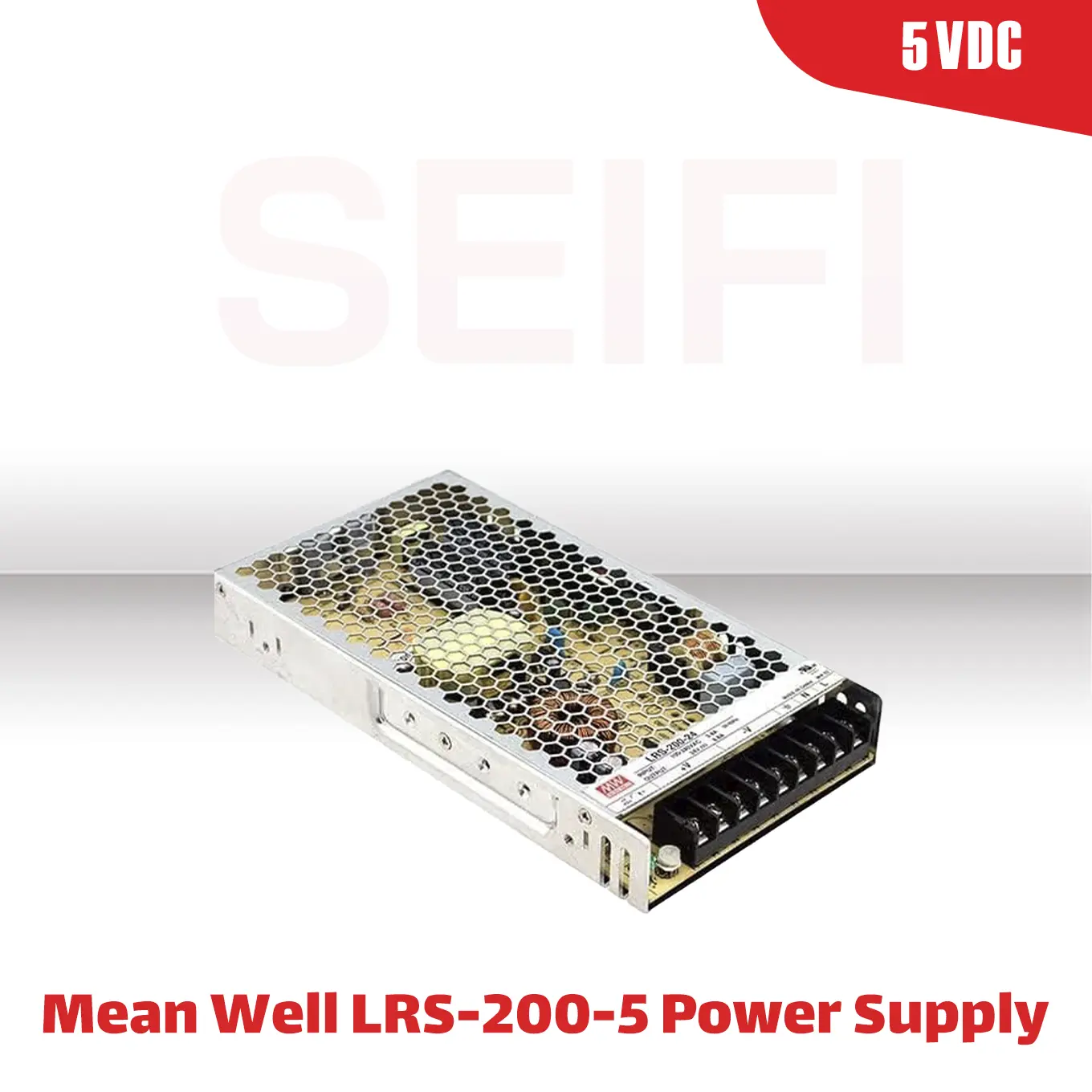 منبع تغذیه سوئیچینگ 5 ولت 40 آمپر مدل LRS-200-5
