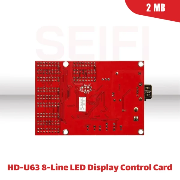 کارت کنترل 8 ردیفه تابلو روان U63